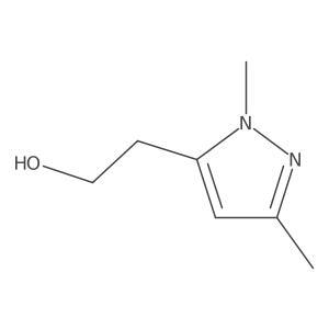 2-(1,3-dimethyl-1H-pyrazol-5-yl)ethan-1-ol结构式