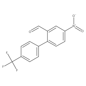 4-Nitro-4'-(trifluoromethyl)-[1,1'-biphenyl]-2-carbaldehyde结构式
