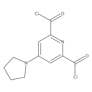 4-(1-Pyrrolidinyl)-2,6-pyridinedicarbonyl dichloride结构式