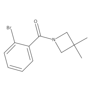 (2-Bromophenyl)(3,3-dimethyl-1-azetidinyl)methanone结构式