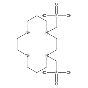 ((1,4,8,11-Tetraazacyclotetradecane-1,4-diyl)bis(methylene))bis(phosphonic acid) Structure