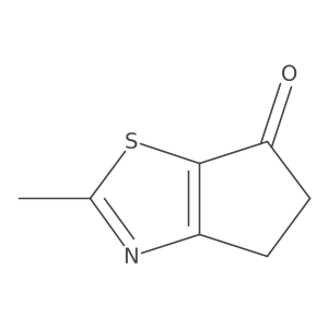 2-Methyl-4,5-dihydro-6H-cyclopenta[d]thiazol-6-one Structure