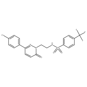 N-(2-(3-(4-chlorophenyl)-6-oxopyridazin-1(6H)-yl)ethyl)-4-(trifluoromethyl)benzenesulfonamide Structure