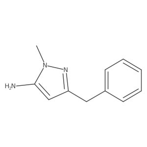 3-benzyl-1-methyl-1H-pyrazol-5-amine Structure