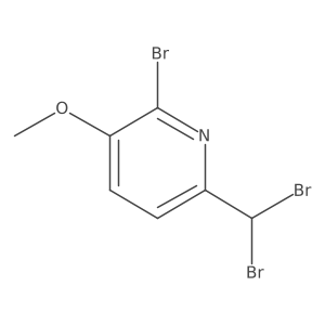 2-Bromo-6-(dibromomethyl)-3-pyridinyl methyl ether结构式