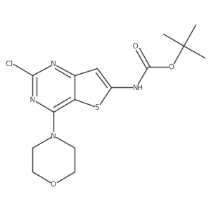 Tert-butyl 2-chloro-4-morpholinothieno[3,2-d]pyrimidin-6-ylcarbamate Structure