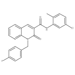 N-(5-chloro-2-methylphenyl)-1-(4-fluorobenzyl)-2-oxo-1,2-dihydro-1,8-naphthyridine-3-carboxamide Structure