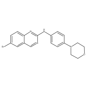 6-Bromo-N-(4-morpholin-4-ylphenyl)quinazolin-2-amine结构式