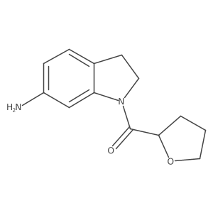 1-(Tetrahydrofuran-2-ylcarbonyl)indolin-6-amine Structure