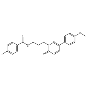 N-{3-[3-(4-methoxyphenyl)-6-oxo-1,6-dihydropyridazin-1-yl]propyl}-4-methylbenzamide Structure