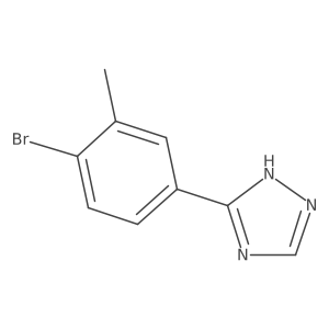 3-(4-Bromo-3-methylphenyl)-1h-1,2,4-triazole Structure