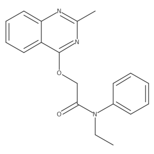 N-ethyl-2-[(2-methylquinazolin-4-yl)oxy]-N-phenylacetamide Structure
