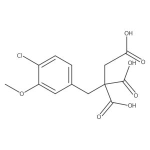 3-(4-Chloro-3-methoxyphenyl)-1,2,2-propanetricarboxylic acid Structure