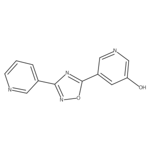 5-(3-(Pyridin-3-yl)-1,2,4-oxadiazol-5-yl)pyridin-3-ol Structure
