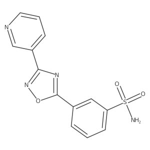 3-(3-(Pyridin-3-yl)-1,2,4-oxadiazol-5-yl)benzenesulfonamide结构式