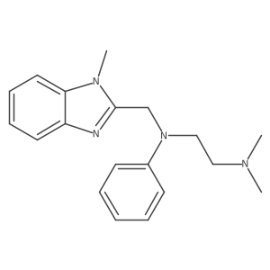 N1,N1-Dimethyl-N2-[(1-methyl-1H-benzimidazol-2-yl)methyl]-N2-phenyl-1,2-ethanediamine Structure