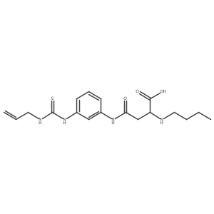 4-((3-(3-Allylthioureido)phenyl)amino)-2-(butylamino)-4-oxobutanoic acid Structure