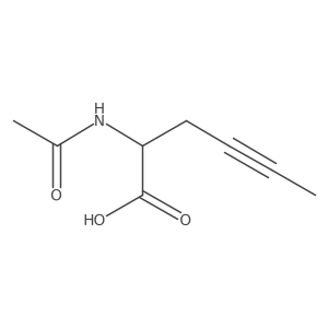 2-Acetamidohex-4-ynoic acid Structure