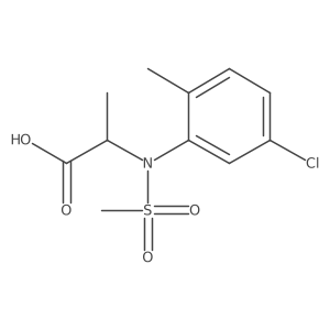 N-(5-chloro-2-methylphenyl)-N-(methylsulfonyl)alanine Structure