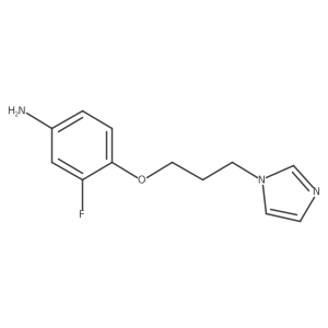 3-Fluoro-4-[3-(1H-imidazol-1-yl)propoxy]benzenamine结构式