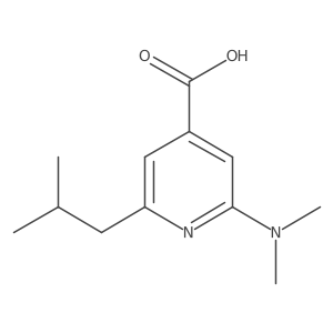 2-Dimethylamino-6-isobutylisonicotinic acid结构式