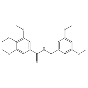N-(3,5-dimethoxybenzyl)-3,4,5-trimethoxybenzamide结构式