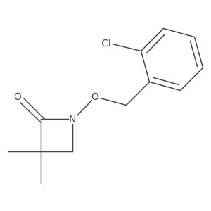 1-[(2-Chlorophenyl)methoxy]-3,3-dimethylazetidin-2-one结构式
