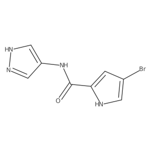 4-bromo-N-(1H-pyrazol-4-yl)-1H-pyrrole-2-carboxamide结构式
