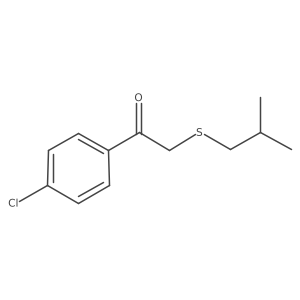 1-(4-Chlorophenyl)-2-(isobutylthio)ethan-1-one Structure