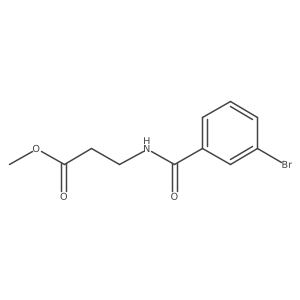 Methyl 3-[(3-bromophenyl)formamido]propanoate结构式