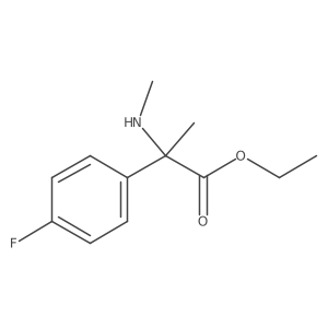 Ethyl 2-(4-fluorophenyl)-2-(methylamino)propanoate Structure