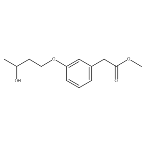 methyl (R)-2-(3-(3-hydroxybutoxy)phenyl)acetate结构式