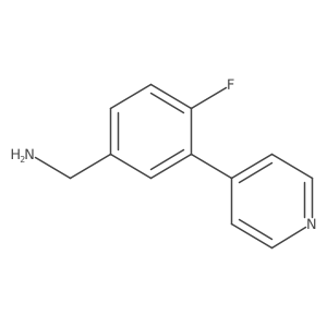 (4-Fluoro-3-pyridin-4-ylphenyl)methanamine Structure
