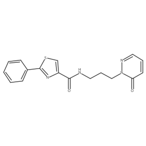N-(3-(6-oxopyridazin-1(6H)-yl)propyl)-2-phenylthiazole-4-carboxamide Structure
