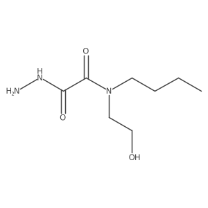 2-[Butyl(2-hydroxyethyl)amino]-2-oxoacetic acid hydrazide Structure