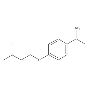 (1R)-1-[4-(3-methylbutoxy)phenyl]ethanamine结构式