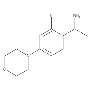 (S)-1-(2-Fluoro-4-morpholinophenyl)ethanamine结构式