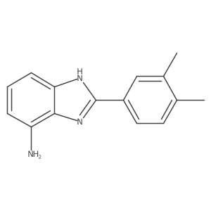 2-(3,4-Dimethylphenyl)-1H-benzimidazol-7-amine Structure