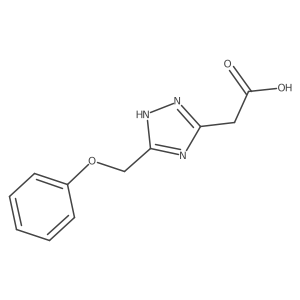 [5-(phenoxymethyl)-4H-1,2,4-triazol-3-yl]acetic acid结构式