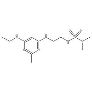 N4-{2-[(dimethylsulfamoyl)amino]ethyl}-N6-ethyl-2-methylpyrimidine-4,6-diamine Structure