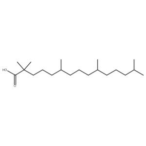 2,2,6,10,14-Pentamethylpentadecanoic acid Structure