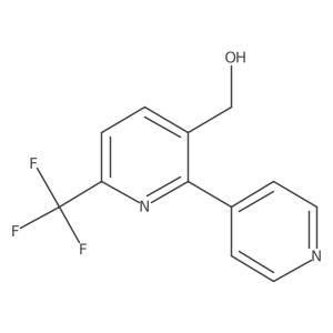 (6-(Trifluoromethyl)-[2,4'-bipyridin]-3-yl)methanol结构式