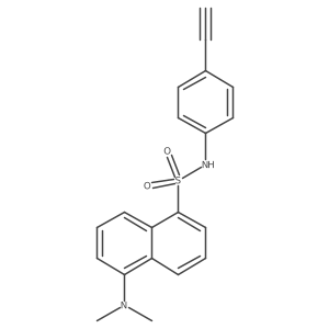 5-(Dimethylamino)-n-(4-ethynylphenyl)-1-naphthalenesulfonamide结构式