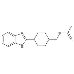 N-((4-(1H-benzo[d]imidazol-2-yl)cyclohexyl)methyl)acetamide Structure