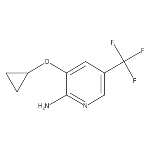 3-Cyclopropoxy-5-(trifluoromethyl)pyridin-2-amine Structure