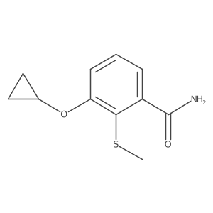 3-Cyclopropoxy-2-(methylthio)benzamide结构式