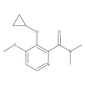 3-Cyclopropoxy-4-methoxy-N,N-dimethylpicolinamide Structure