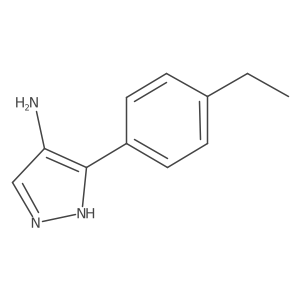 3-(4-Ethylphenyl)-1H-pyrazol-4-amine Structure