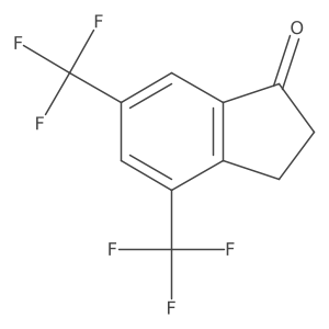 4,6-Bis(trifluoromethyl)-1-indanone Structure