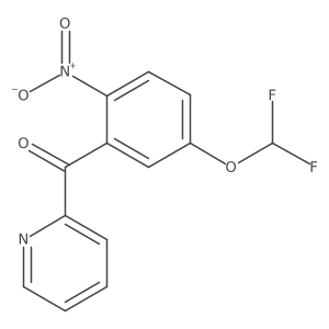 2-(5-(Difluoromethoxy)-2-nitrobenzoyl)pyridine结构式
